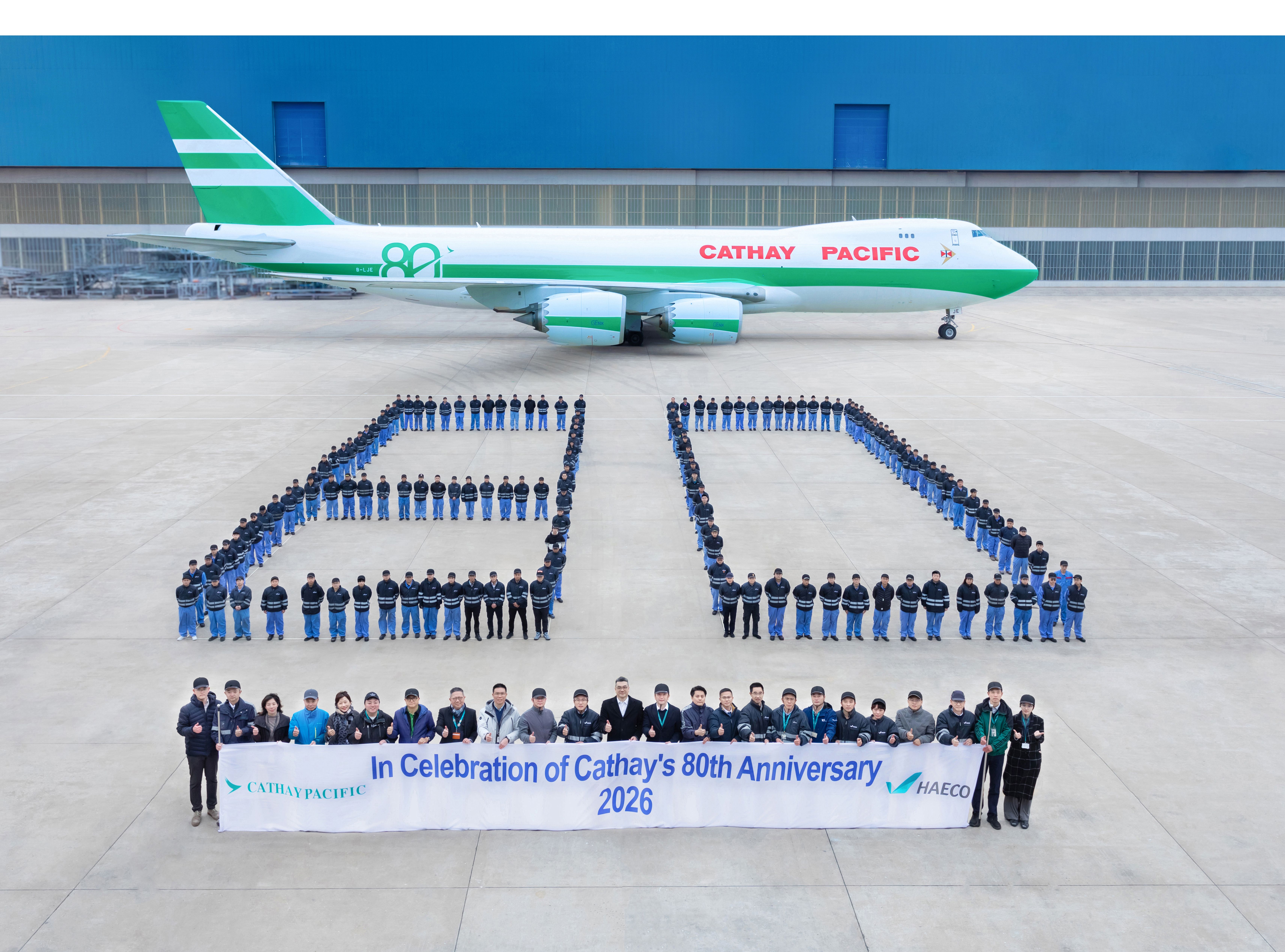 HAECO supports Cathay Pacific's 80th anniversary through new
