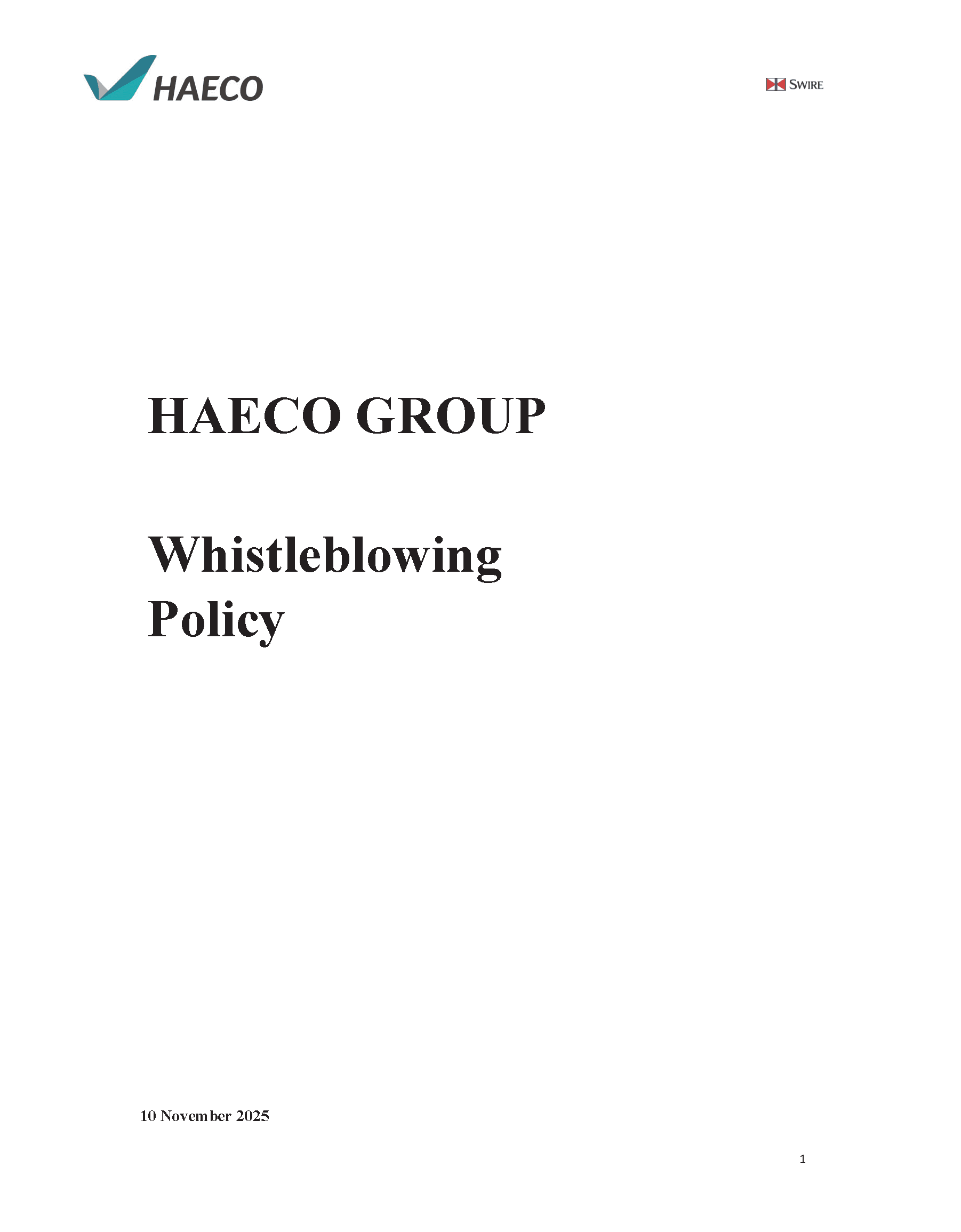 Whistleblowing Policy